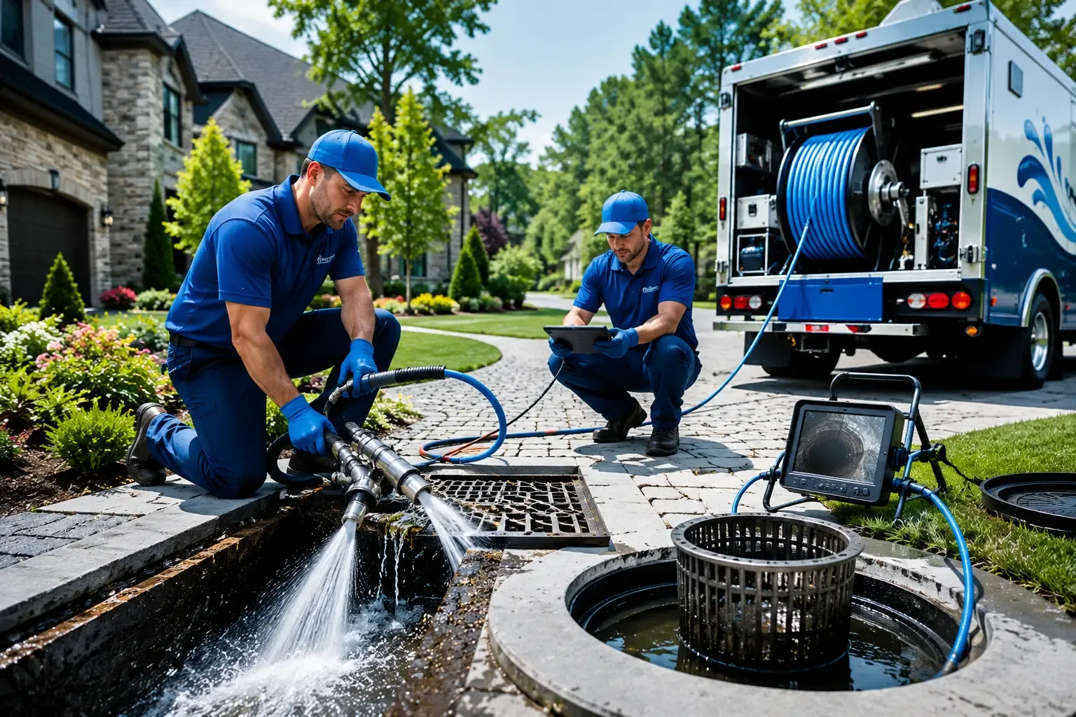 Local outdoor drain cleaning professionals in Round Mountain, TX