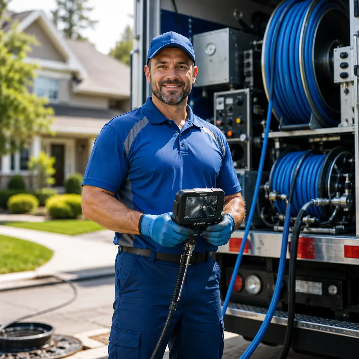 Local outdoor drain cleaning specialists in Round Mountain, TX